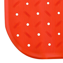 MSV Tapis Fond de baignoire antidérapant Caoutchouc CLASS 36x97cm Orange