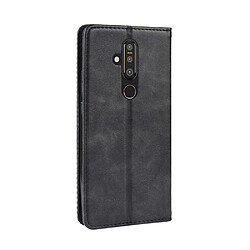 Wewoo Housse Coque Étui en cuir à boucle magnétique avec rétro pour Crazy Horse Texture horizontale Nokia X71 / 8.1 Plusavec support et emplacements cartes et cadre photo Noir pas cher