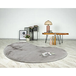 Lisa Design Joy - tapis organique - fausse fourrure - gris