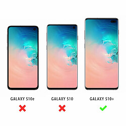 Evetane Coque Samsung Galaxy S10 Plus 360 intégrale avant arrière transparente