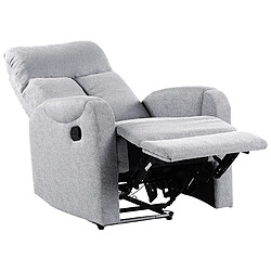 Beliani Fauteuil SOMERO Tissu Gris pas cher