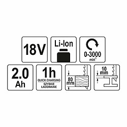 Montagne de sable Yato YT-82814 3000 rpm