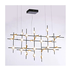 Luminaire Center Suspension LED Provenza Noir,Or