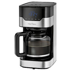 Machine à Café Électrique Programmable Machine à Café Filtre 15 Tasses 1,5 Litre, 900, Noir/Argent, Proficook, KA 1169