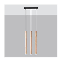 Luminaire Center Suspension Pastelo Acier,Bois Bois