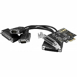 Carte contrôleur PCI-E 1 port Parallèle + 2 ports RS-232 (DB-25 + DB-9)