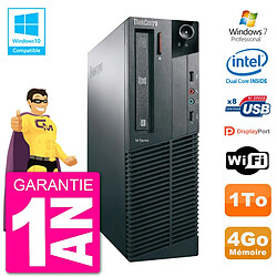 PC Lenovo ThinkCentre M82 SFF G2020 RAM 4Go Disque Dur 1To Graveur DVD Wifi W7 - Occasion