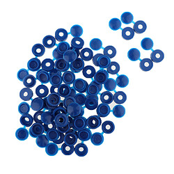 Acheter Capuchons à vis à pression 50pcs Bleu