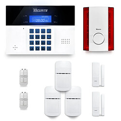 Tike Securite Alarme maison sans fil DNBi27 Compatible Box internet et GSM