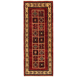 Vidal Tapis de couloir en laine 215x83 brun Kashkuli