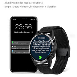 Universal Smartwatch Homme Full Touch Sport Fitness Watch IP67 Imperméable Bluetooth pour IOS Smartwatch Homme | Smartwatch (Noir)