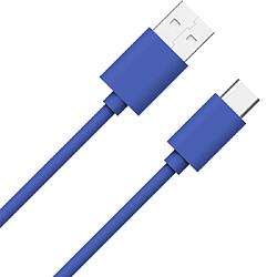 WOW Câble USB A/USB C 1m - 3A Bleu