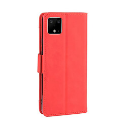 Acheter Wewoo Housse Coque Pour Google Pixel 4 Étui en cuir avec Motif mollet style skin sens peau fente carte séparée Rouge