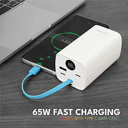 Acheter SANAG Power Bank – Chargeur Portable 20 000 Mah Avec Écran Led, Batterie De Téléphone À Charge Rapide Pd 65 W | Banque D'Alimentation Avec Câble De Lanière Intégré Avec 4 Ports De Sortie C/C/C/A