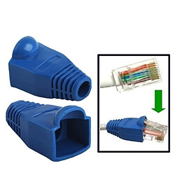 Wewoo Bleu pour RJ45, 500 pcs câble réseau couvre-bouchon