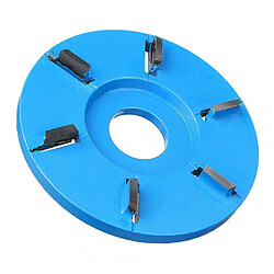 Acheter Outils De Fraisage De Disque De Coupe De Sculpture Sur Bois Pour Meuleuse D'angle Plat 6 Dents Bleu