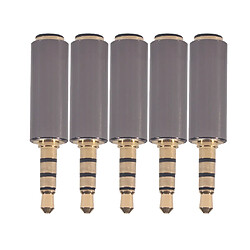 5x 3.5mm Adaptateur Audio Prise Audio Jack Mutual Convertisseurs Branchez Pour Android Smartphone Et Tablette