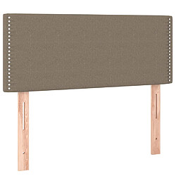 Avis vidaXL Tête de lit à LED Taupe 90x5x78/88 cm Tissu