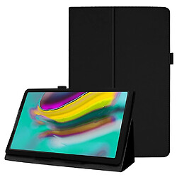 Etui en PU texture litchi avec support noir pour votre Samsung Galaxy Tab A 10.1 (2019) SM-T515