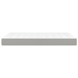 Avis vidaXL Matelas de lit à ressorts ensachés Gris clair 120x200x20 cm