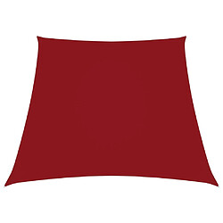 Maison Chic Voile d'ombrage | Voile de parasol | Toile d'ombrage Tissu Oxford trapèze 2/4x3 m Rouge -MN35600