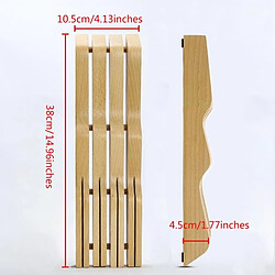 Acheter Wewoo Porte-couteau en bois massif Porte-ustensiles de cuisine horizontal Support de rangement pour outils hêtre