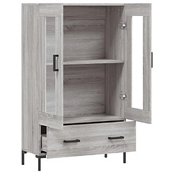 Acheter vidaXL Buffet haut sonoma gris 69,5x31x115 cm bois d'ingénierie