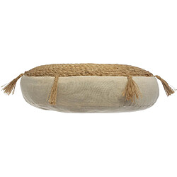 Atmosphera, Createur D'Interieur Coussin de sol design jute Rituality - Diam. 38 m - Beige