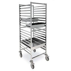 Chariot Haut de Transport GN 2/1 Renforcé en Inox - Distform