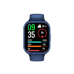 Promate Xwatch-TF2 Smartwatch gestion santé ActivLife écran TFT 5cm, BT 3.0 + BLE 5.2, appels sans fil, fitness, IP68 bleu