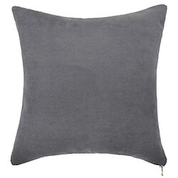 Coussin Déco Carré Zipper 40x40cm Gris