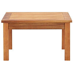 vidaXL Table basse de jardin 60x60x36 cm Bois solide d'acacia