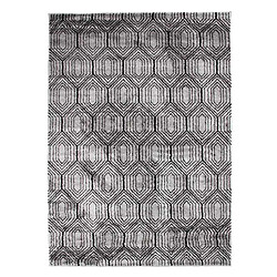 Thedecofactory ARMONI - Tapis à poils courts à motifs losanges gris 133x190