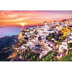 Trefl Puzzle-Sunset Over Santorini en Grèce-1000 Pièces, 10435