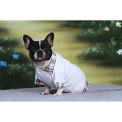 Avis Doggy dolly S025 Polo T-shirt pour chien bouledogue français, blanc