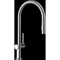 Mitigeur de cuisine HANSGROHE Talis M54 , avec douchette extractible 2 jets chromé - 72800000