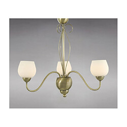 Luminaire Center Suspension Klara Laiton Antique