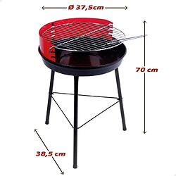 Avis Barbecue Portable Aktive Bois Fer 37,5 x 70 x 38,5 cm (4 Unités) Rouge