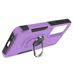 Avizar Coque Antichoc pour Samsung Galaxy S24 Anneau Support Violet