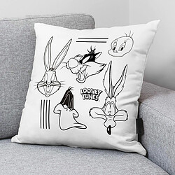 Housse de coussin Looney Tunes Looney B&w B Blanc 45 x 45 cm