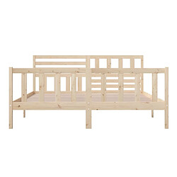 Acheter vidaXL Cadre de lit sans matelas bois massif