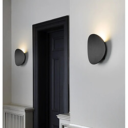 Stoex Applique Murale D'Intérieur Nordique Noire Applique Murale Led Moderne Applique Murale Pour Salon, Bureau, Chambre À Coucher, Balcon, Blanc Chaud