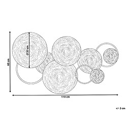 Avis Beliani Décoration murale VANADIUM Difforme Métal Doré