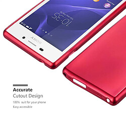 Cadorabo Coque Sony Xperia M2 / M2 AQUA Etui en Rouge pas cher