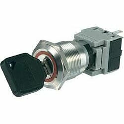 Commutateur à clé TRU COMPONENTS 704409 250 V/AC 5 A 1 x Off/(On) 1 x 60 ° IP40 1 pc(s)