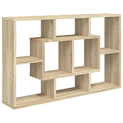 vidaXL Étagère murale Chêne Sonoma 85x16x52,5 cm Bois d'ingénierie