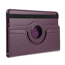 Etui en PU litchi avec support violet pour votre Apple iPad mini (2019) 7.9 pouces