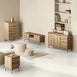 Five Simply Smart Console 2 tiroirs Liam en bois - Marron