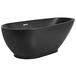 Acheter Beliani Baignoire îlot noir 173 x 82 cm GUIANA