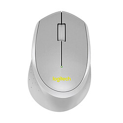 Souris optique Logitech M330 sans fil ,silencieuse, 2.4GHz, 1000DPI pour PC/ordinateur portable 10.5 * 0.7 * 4 cm - Gris